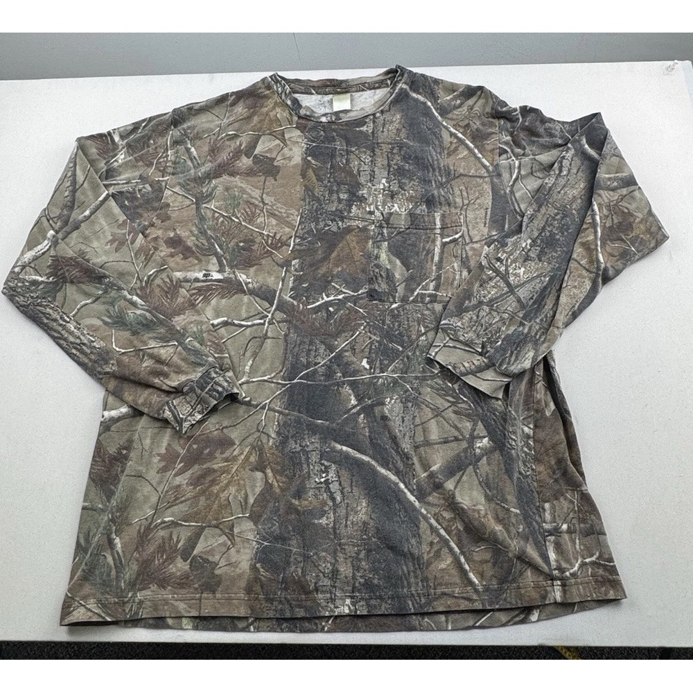 Liberty Realtree AP Camo Long Sleeve Shirt All Purpose Camouflage Men's Size XL‎